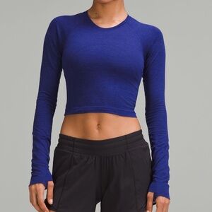 Lululemon Swiftly Cropped Long Sleeve Shirt LARKSPUR